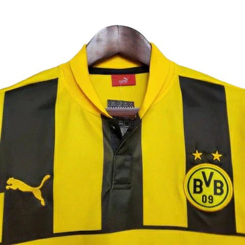 Camisa Borussia Dortmund Retrô 12/13 - - Amarela e Preta - Imagem 3