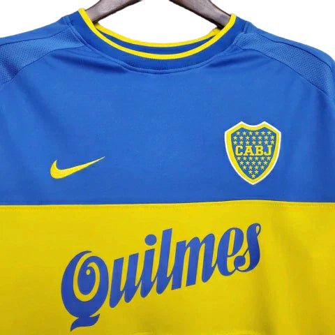 Camisa Boca Juniors Retrô 99/00 - - Azul e Amarela - Imagem 3