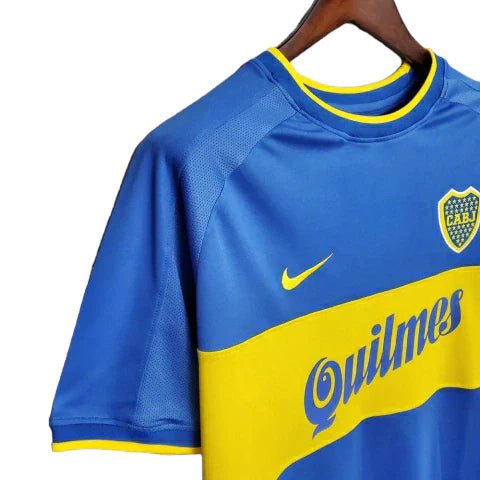 Camisa Boca Juniors Retrô 99/00 - - Azul e Amarela - Imagem 4