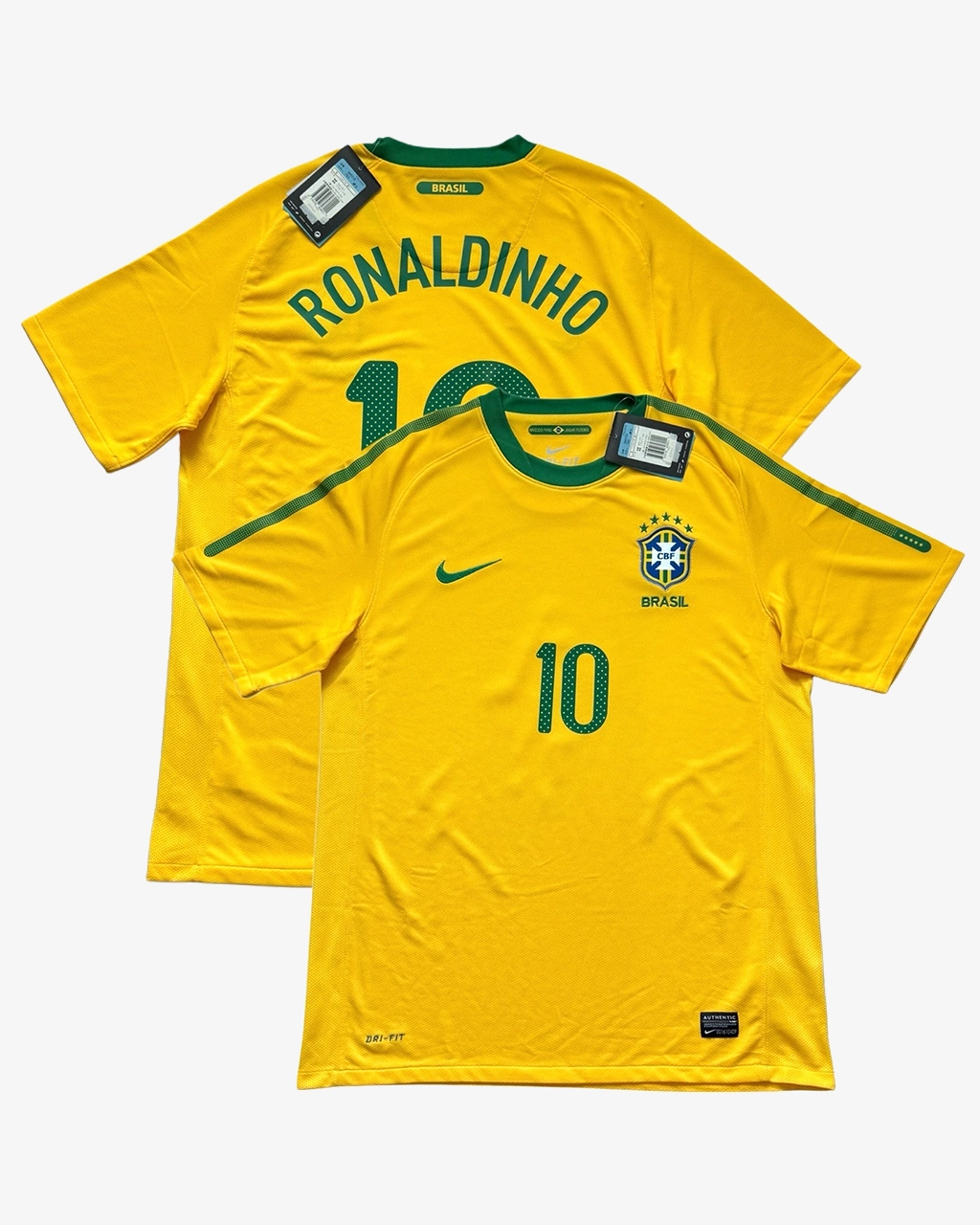 Camisa Da Seleção Brasileira 2010/11 Home Nº 10 Ronaldinho -