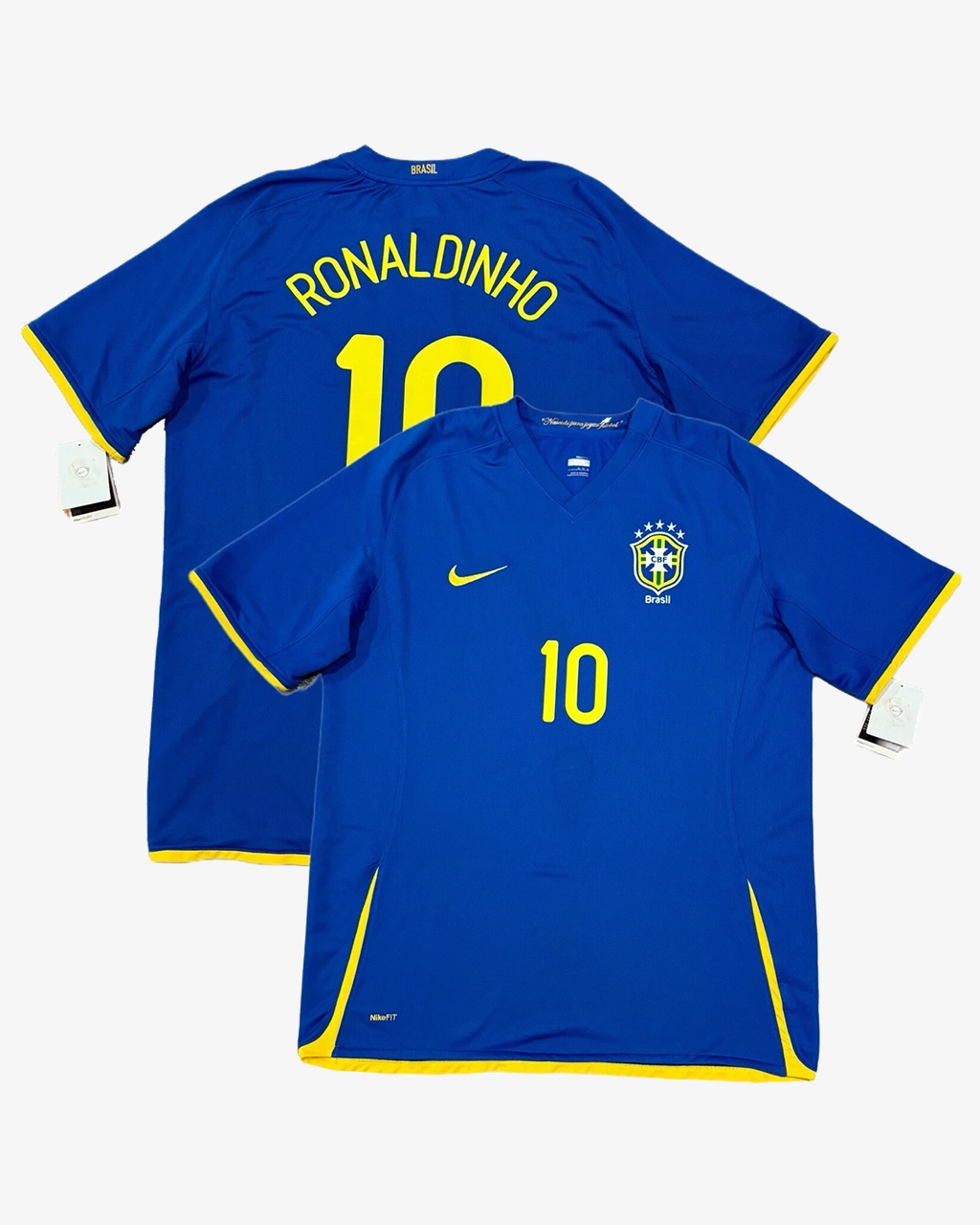 Camisa Seleção Brasileira 2008/09 Away Nº 10 Ronaldinho