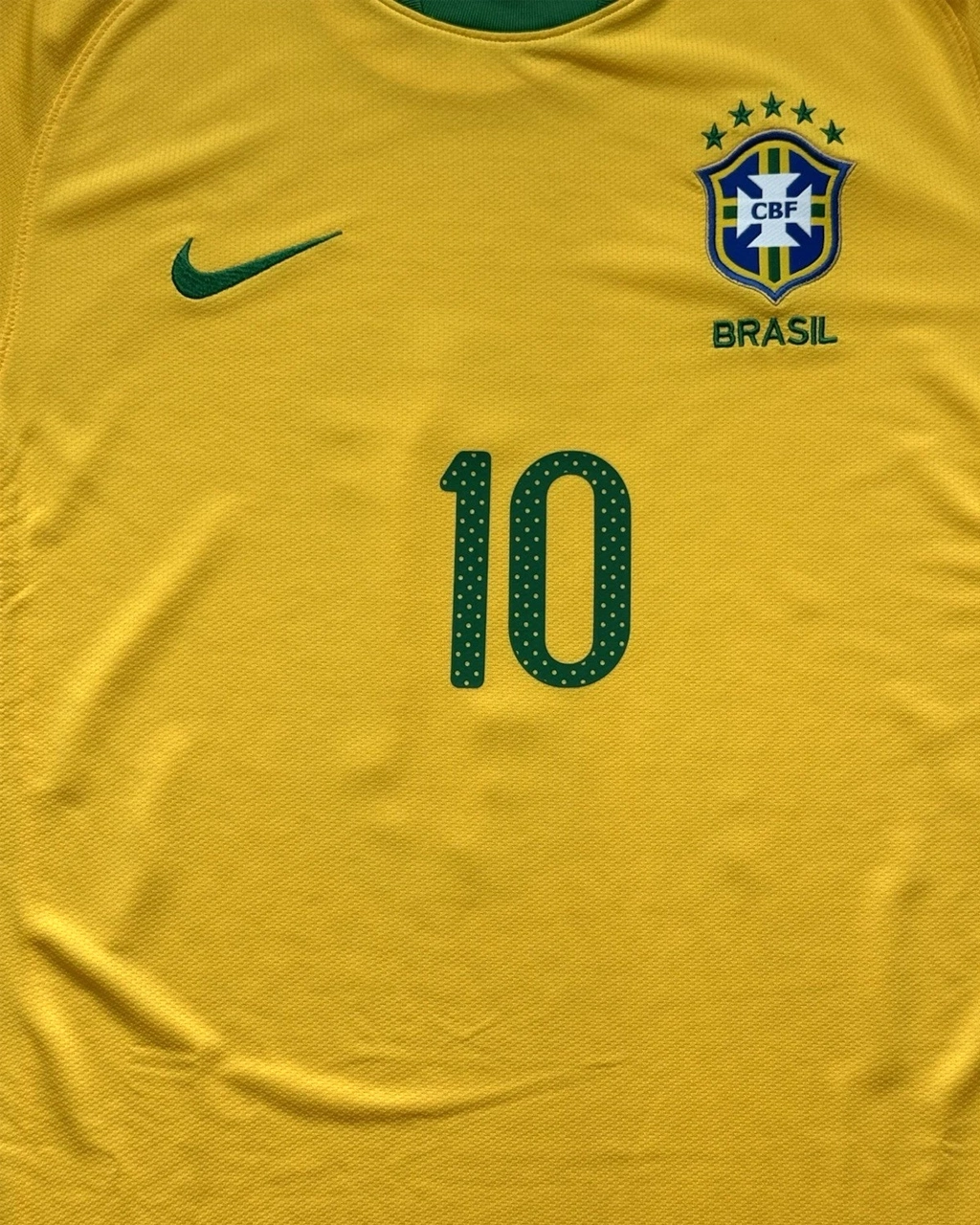 Camisa Da Seleção Brasileira 2010/11 Home Nº 10 Ronaldinho - - Imagem 5