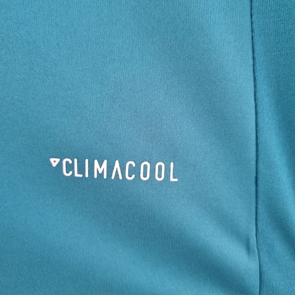 Camisa Retrô Real Madrid II Away 2017/18 Manga Longa Masculino Azul - Imagem 5