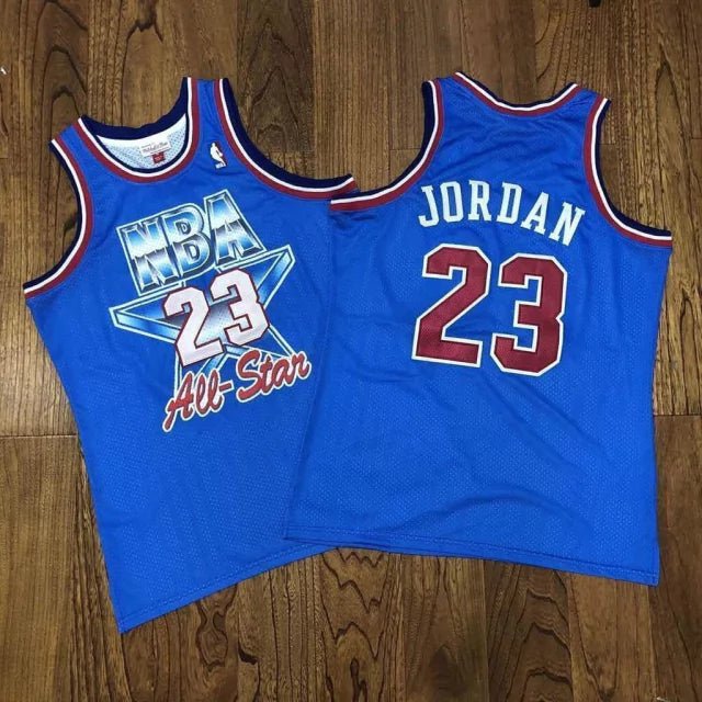 Regata NBA Chicago Bulls Retrô 1993 Mitchell & Ness Authentic Jordan 23 - Azul - Imagem 2