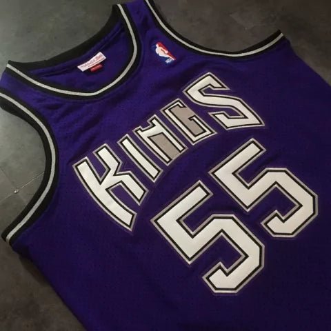 Regata NBA Sacramento Kings Retrô 1998 - 1999 Mitchell & Ness Authentic Williams 55 - Azul - Imagem 3