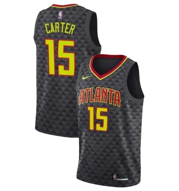 Regata NBA Atlanta Hawks Authentic Carter 15 - Preta