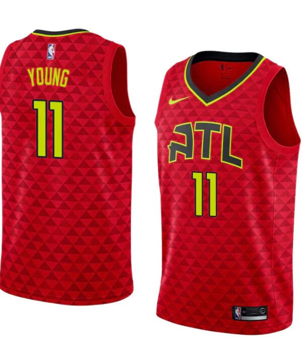 Regata NBA Atlanta Hawks Authentic Young 11 - Vermelha