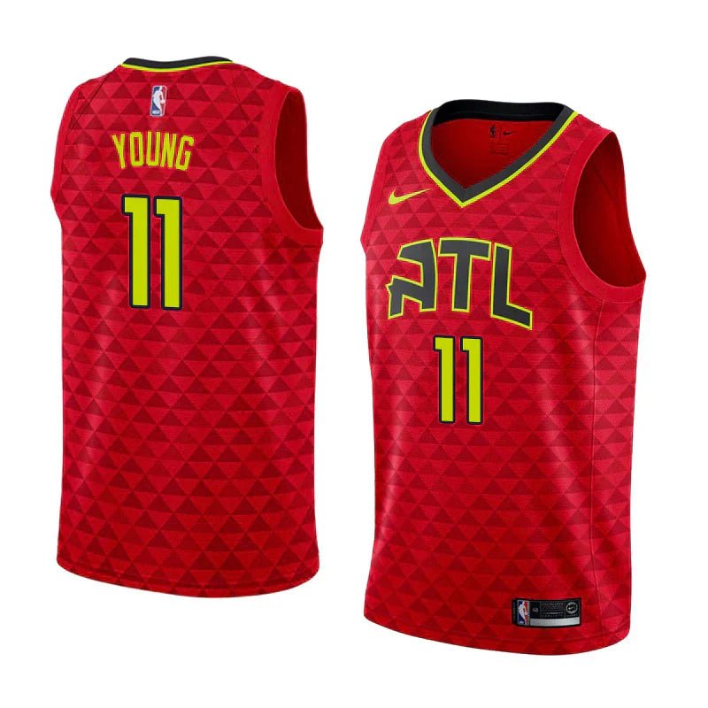 Regata NBA Atlanta Hawks Authentic Young 11 - Vermelha