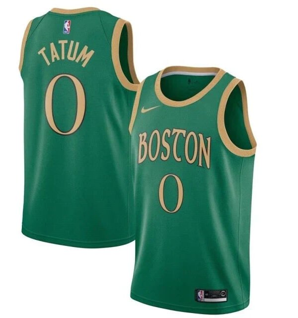 Regata NBA Boston Celtics Authentic Tatum 0 - Verde e Dourado