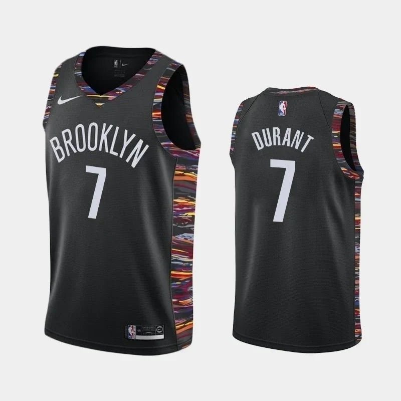 Regata NBA Brooklyn Nets Edition 18/19 Authentic Durant 7 - Preta