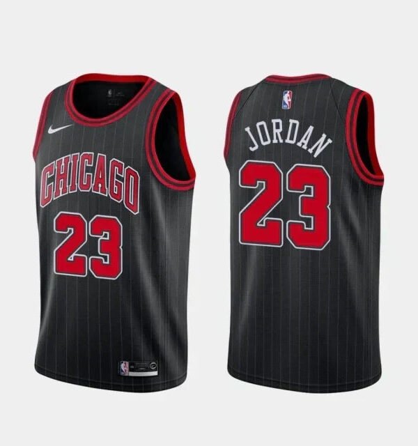Regata NBA Chicago Bulls Authentic Jordan 23 - Preta