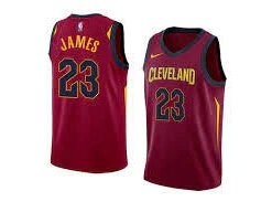Regata NBA Cleveland Cavaliers Authentic James 23 - Grená