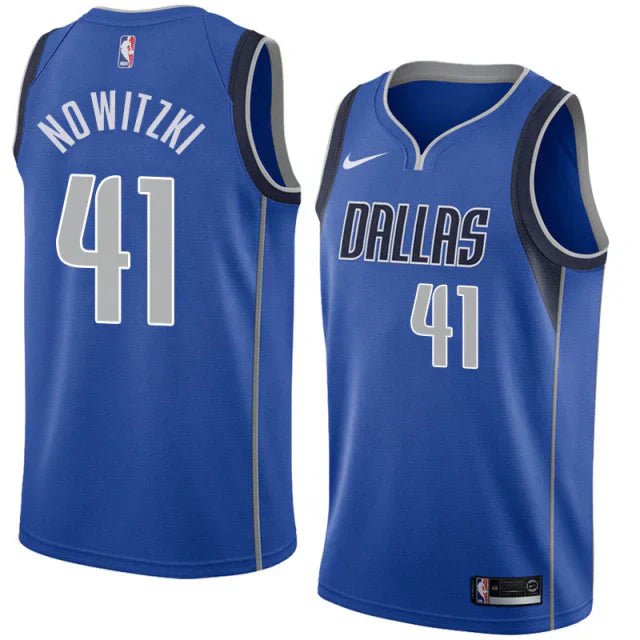 Regata NBA Dallas Mavericks Authentic Swingman Nowitzki 41 - Azul