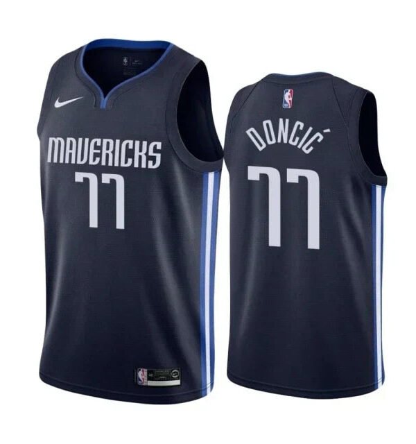 Regata NBA Dallas Mavericks Authentic Swingman Doncic 7 - Azul Marinho