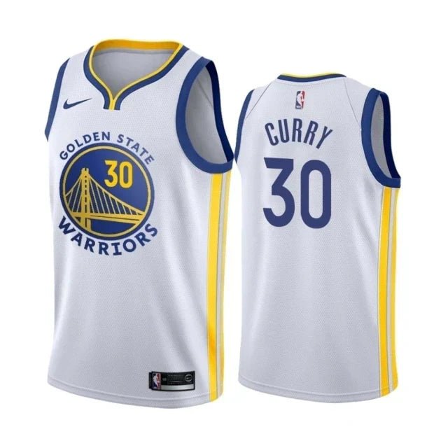 Regata NBA Golden State Warriors Authentic Swingman Curry 30 - Branca