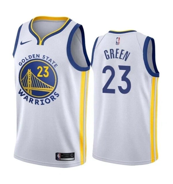 Regata NBA Golden State Warriors Authentic Swingman Green 23 - Branca