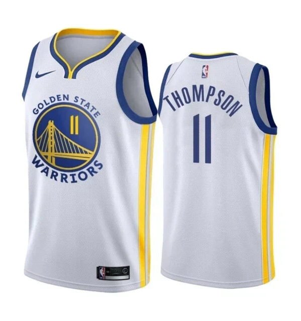 Regata NBA Golden State Warriors Authentic Swingman Thompson 11 - Branca