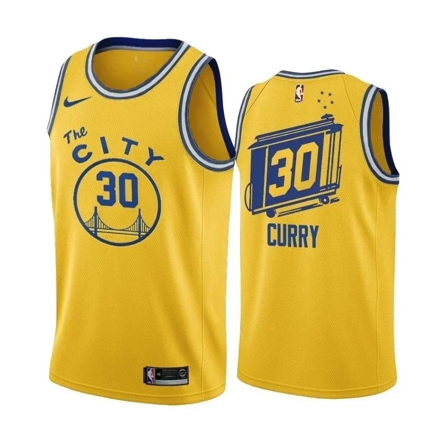 Regata NBA Golden State Warriors The City Authentic Curry 30 - Amarela
