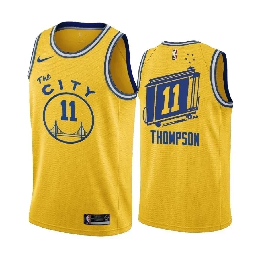 Regata NBA Golden State Warriors The City Authentic Thompson 11 - Amarela