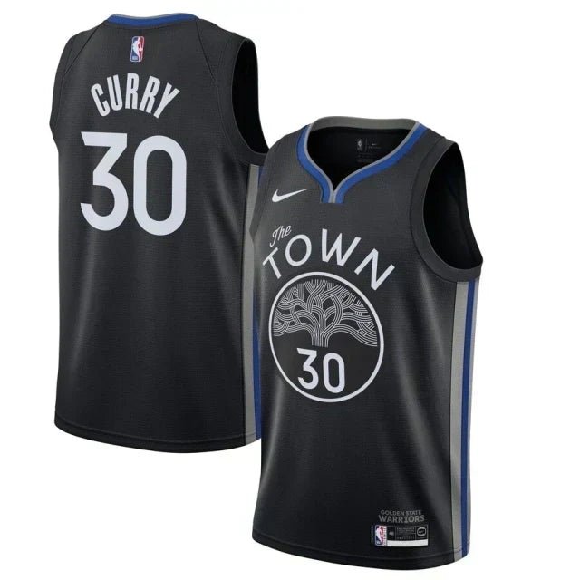Regata NBA Golden State Warriors The Town Authentic Swingman Curry 30 - Preta