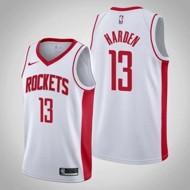 Regata NBA Houston Rockets Authentic Swingman Harden 13 - Branca
