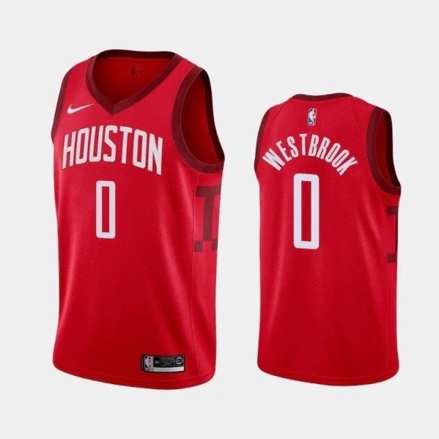 Regata NBA Houston Rockets Authentic Swingman Westbrook 0 - Vermelha