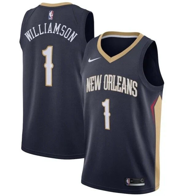 Regata NBA New Orleans Pelicans Authentic Swingman Williamson 1 - Azul