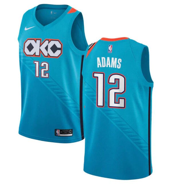 Regata NBA Oklahoma City Thunder City Edition 18/19 Authentic Swingman Adams 12 - Azul