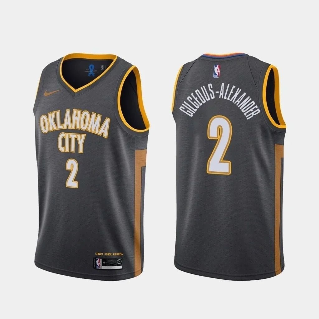 Regata NBA Oklahoma City Thunder City Edition 19/20 Authentic Swingman Gilgeous Alexander 2 - Preta