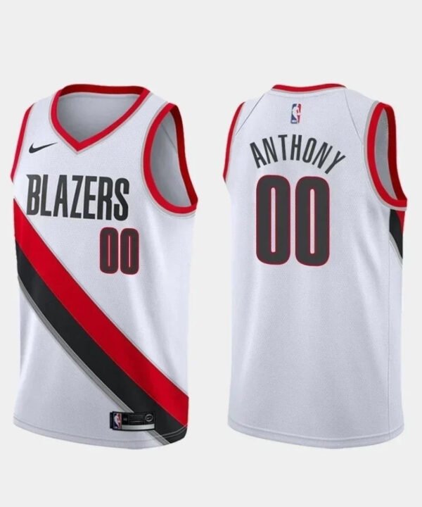 Regata NBA Portland Trail Blazers Authentic Swingman Anthony 00 - Branca