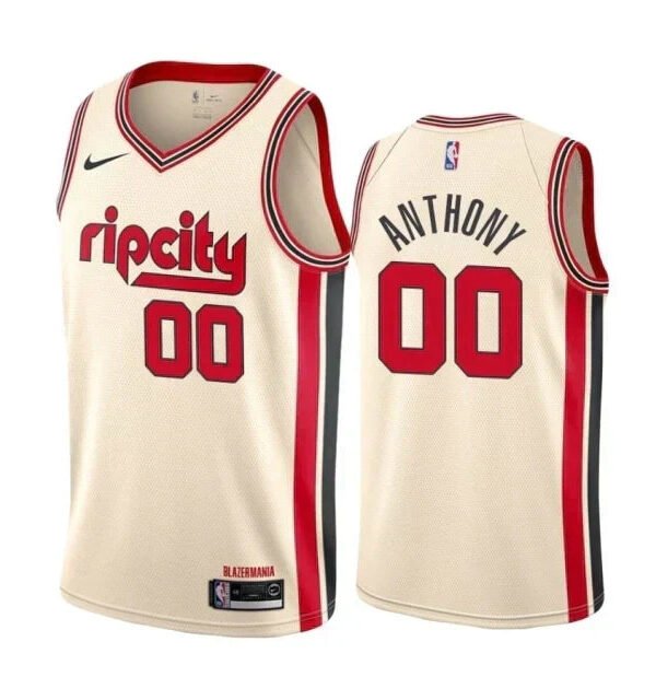 Regata NBA Portland Trail Blazers City Edition 19/20 Authentic Swingman Anthony 00 - Bege