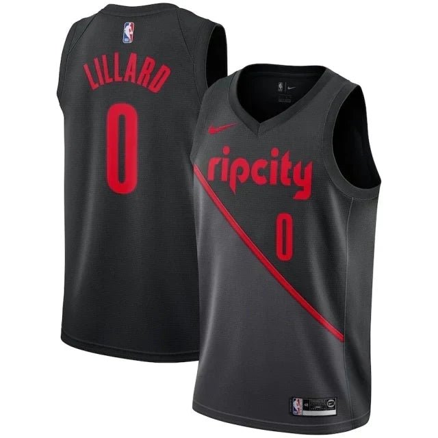 Regata NBA Portland Trail Blazers City Edition 19/20 Authentic Swingman Lillard 0 - Preta