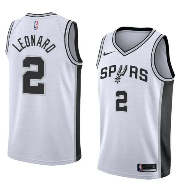 Regata NBA San Antonio Spurs Authentic Swingman Leonard 2 - Branca