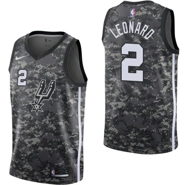 Regata NBA San Antonio Spurs Authentic Swingman Leonard 2 - Camuflada