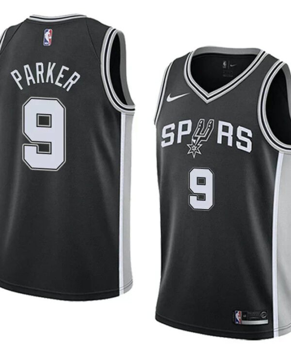 Regata NBA San Antonio Spurs Authentic Parker 9 - Preta