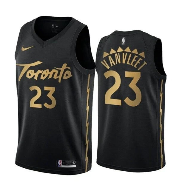 Regata NBA Toronto Raptors City Edition Swingman Authentic VanVleet 23 - Preta
