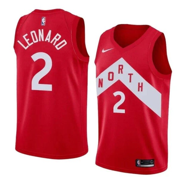 Regata NBA Toronto Raptors Authentic Swingman Leonard 2 - Vermelha