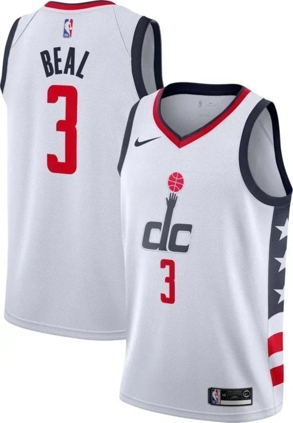 Regata NBA Washington Wizards City Edition Authentic Swingman Beal 3 - Branca