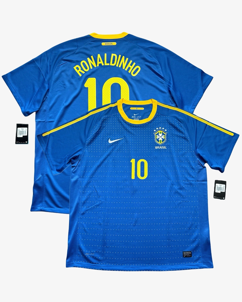 Camisa Seleção Brasileira 2010/11 Away Nº 10 Ronaldinho -