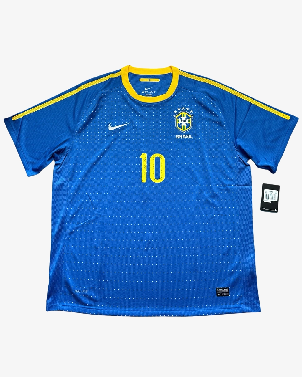 Camisa Seleção Brasileira 2010/11 Away Nº 10 Ronaldinho - - Imagem 3
