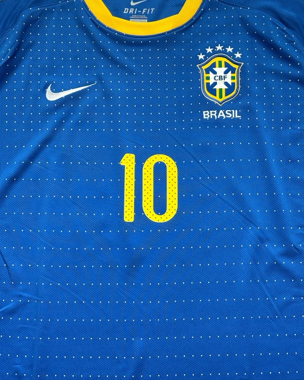 Camisa Seleção Brasileira 2010/11 Away Nº 10 Ronaldinho - - Imagem 5