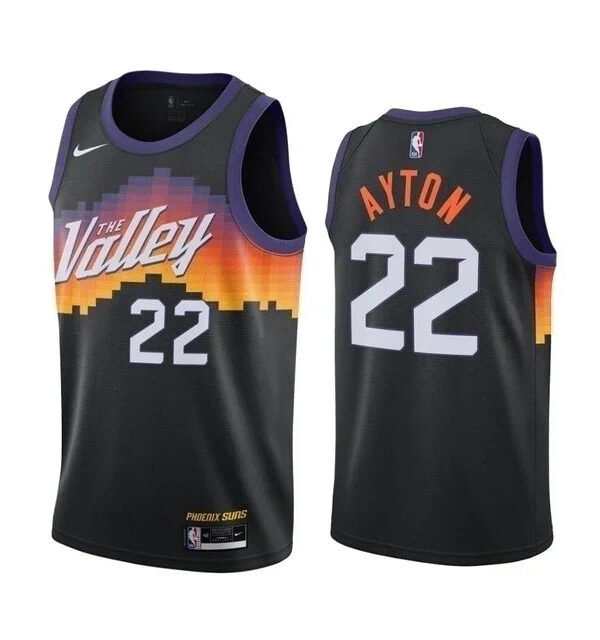 Regata NBA Phoenix Suns Authentic Ayton 22 - Preta