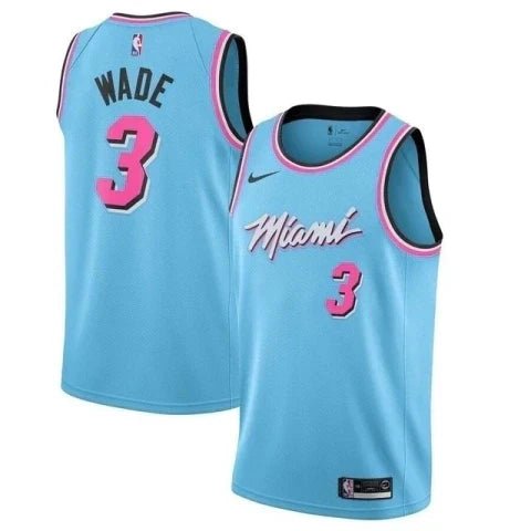 Regata NBA Miami Heat Authentic Wade 3 - Azul