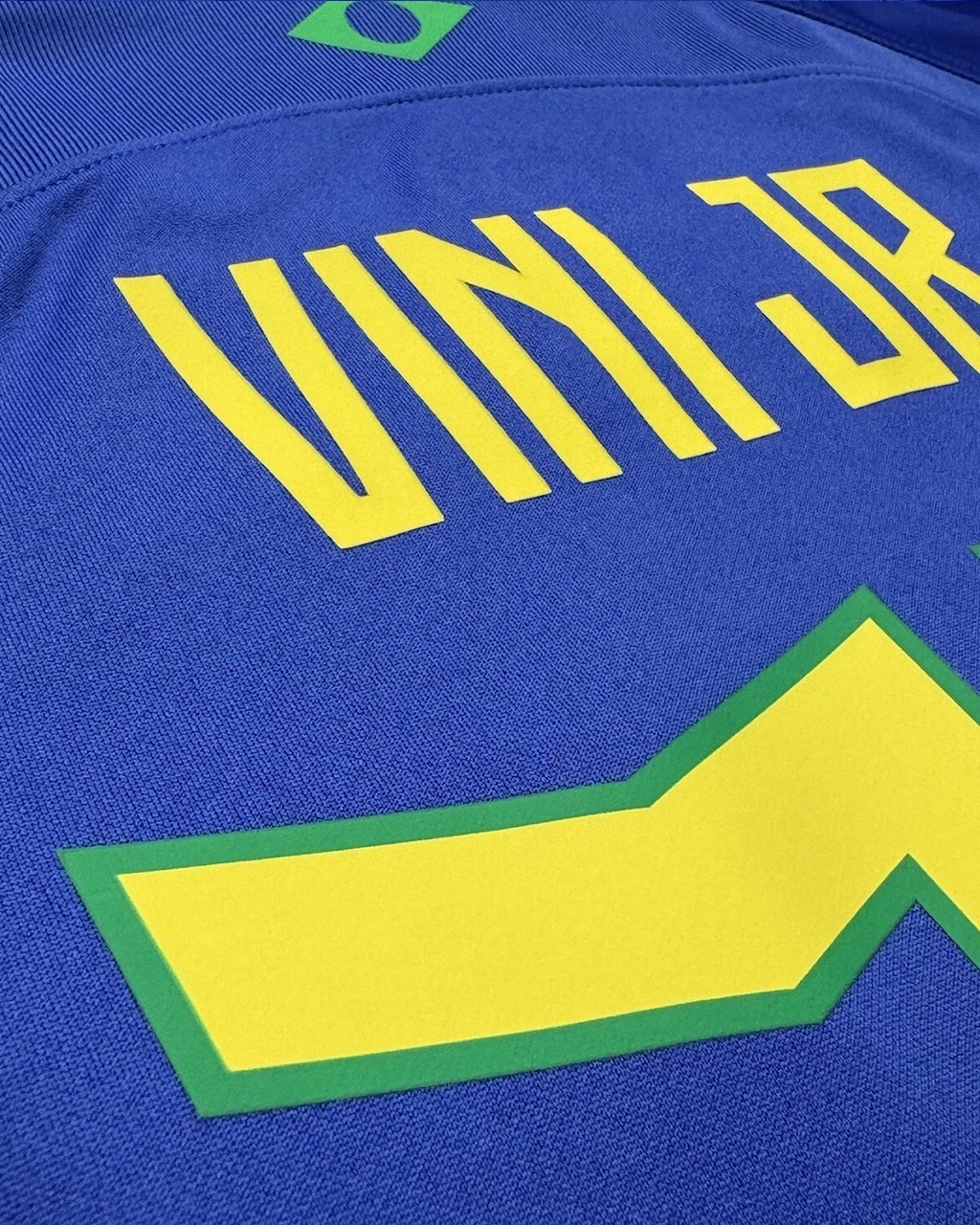 Camisa Da Seleção Brasileira 2022/23 Away Nº 20 Vini Jr XL Azul - Imagem 11