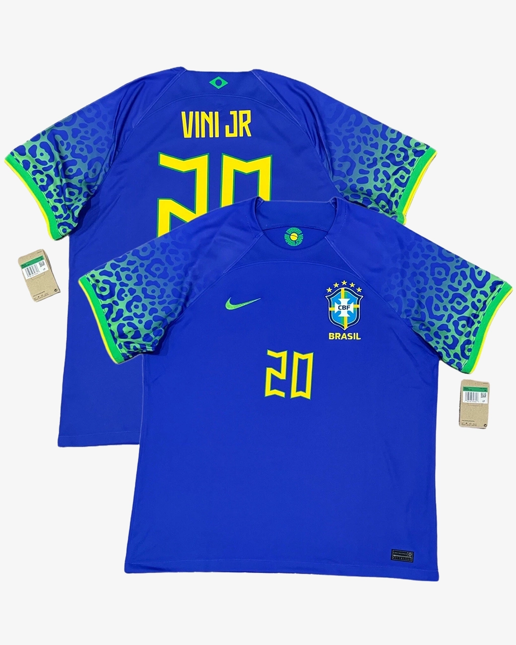 Camisa Da Seleção Brasileira 2022/23 Away Nº 20 Vini Jr XL Azul