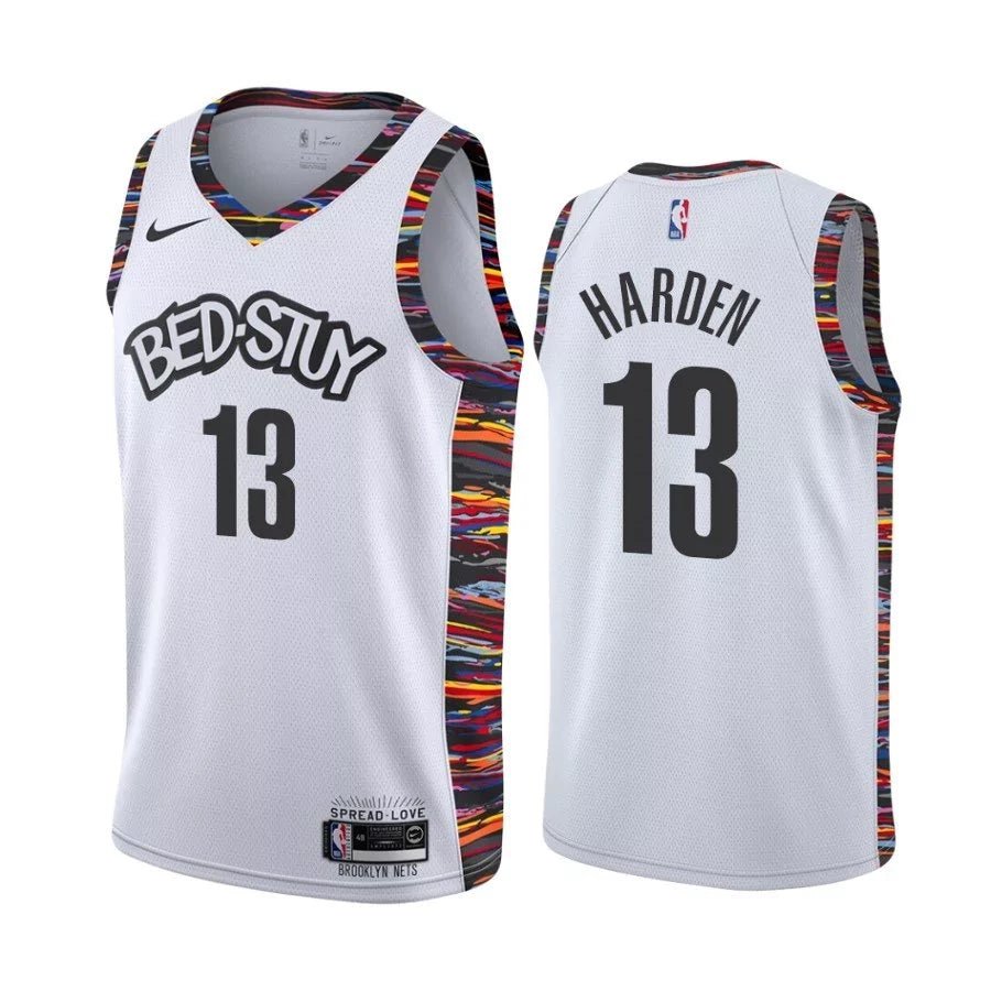Regata NBA Brooklyn Nets Swingman Authentic Harden 13 - Branca