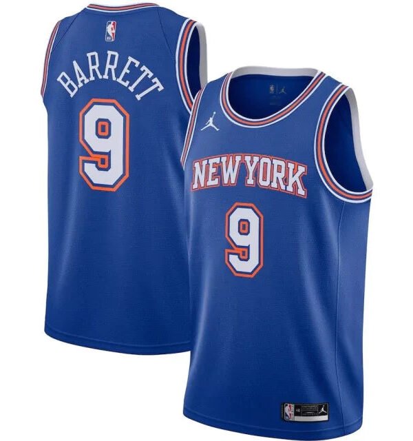 Regata NBA New York Knicks Edition 20/21 Authentic Barrett 9 - Azul