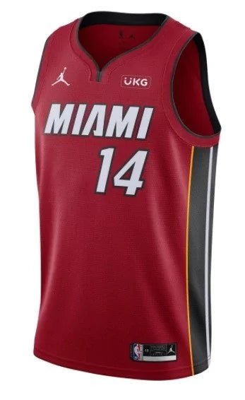 Regata NBA Miami Heat Edition 20/21 Authentic Herro 14 - Grená