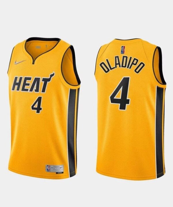 Regata NBA Miami Heat Edition 20/21 Authentic Oladipo 4 - Amarela