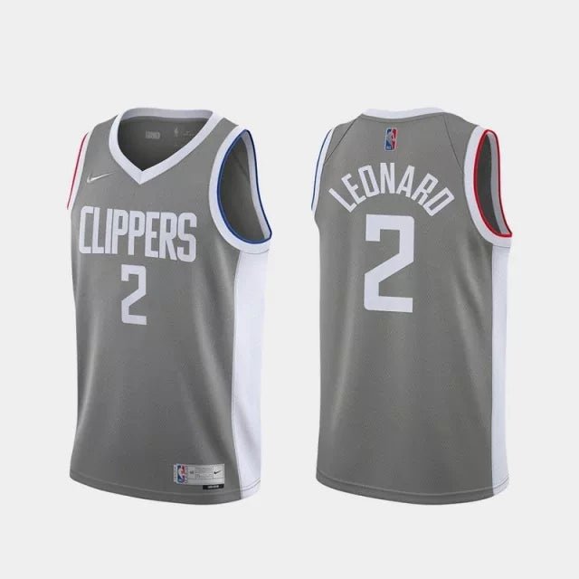Regata NBA Los Angeles Clippers City 20/21 Edition Authentic Swingman Leonard 2 - Cinza